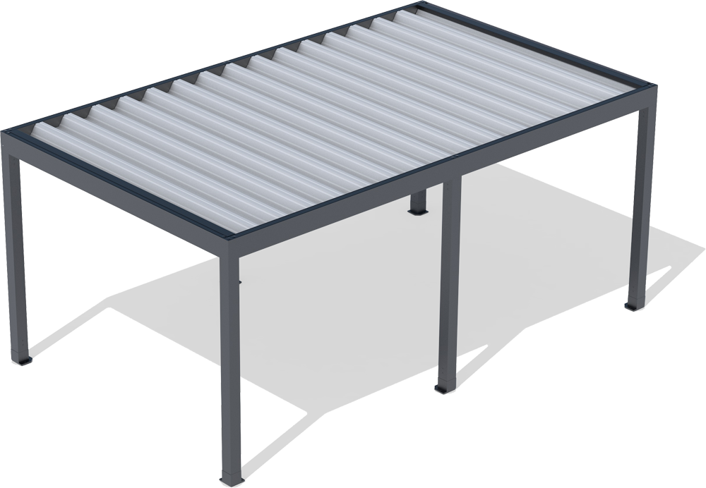 Carport Artosi – hliníkový přístrešok pre autá (trapézový plech)