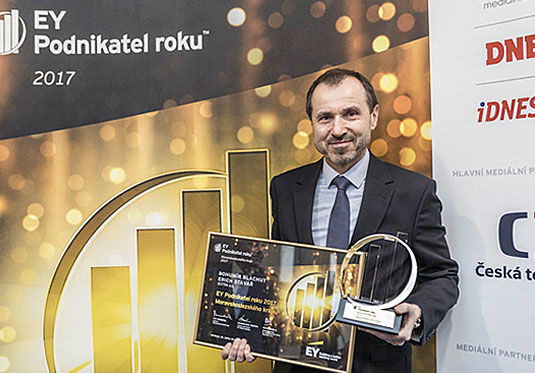 Isotra a.s. víťazom prestížnej súťaže EY Podnikateľ roka 2017 Moravskosliezskeho kraja

