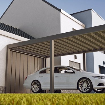 Hliníkový přístrešok pre autá Carport ARTOSI s trapézovým plechom